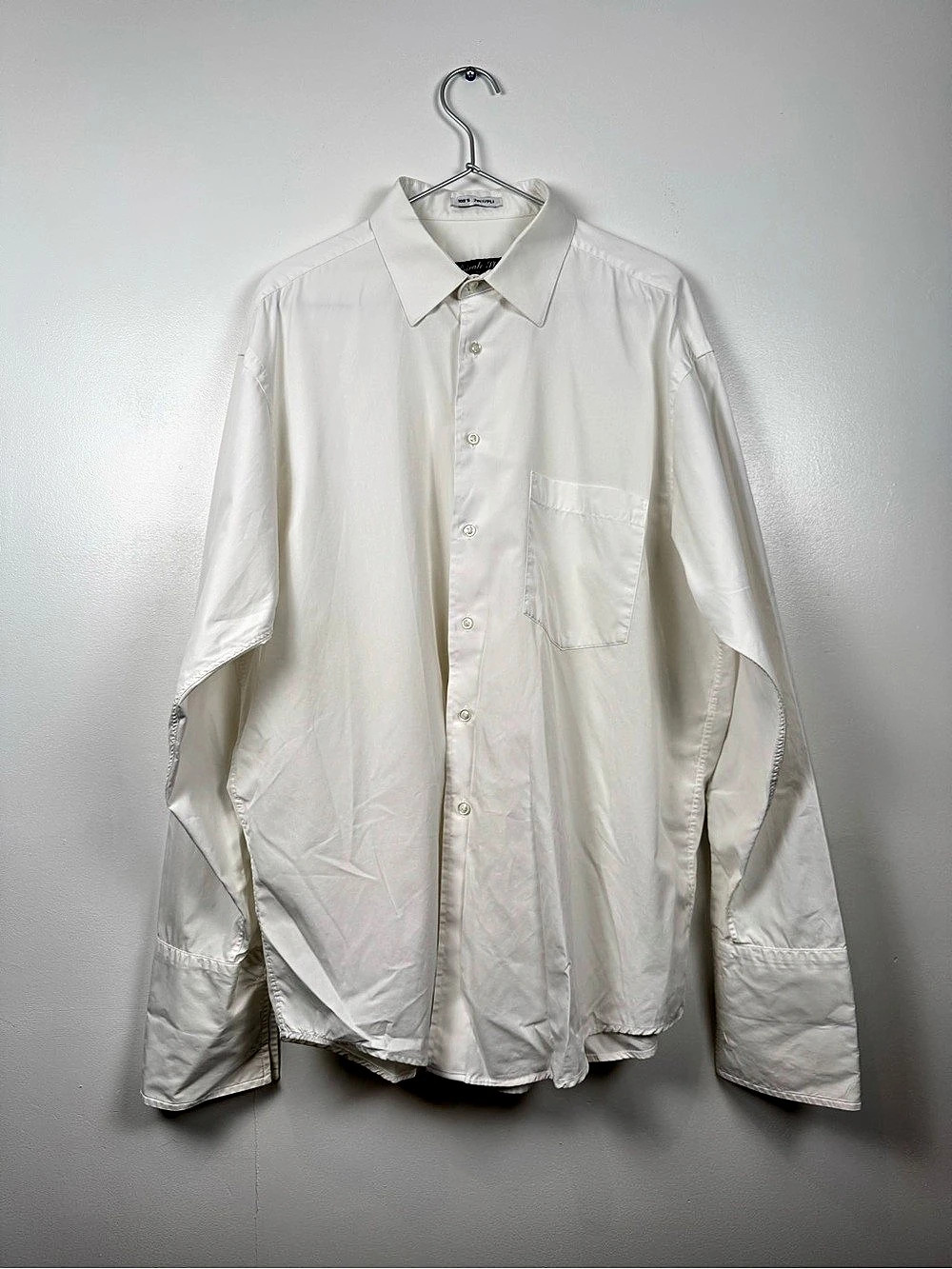 Hathaway Private Stock Dress Shirt White Size 17-35 Like New